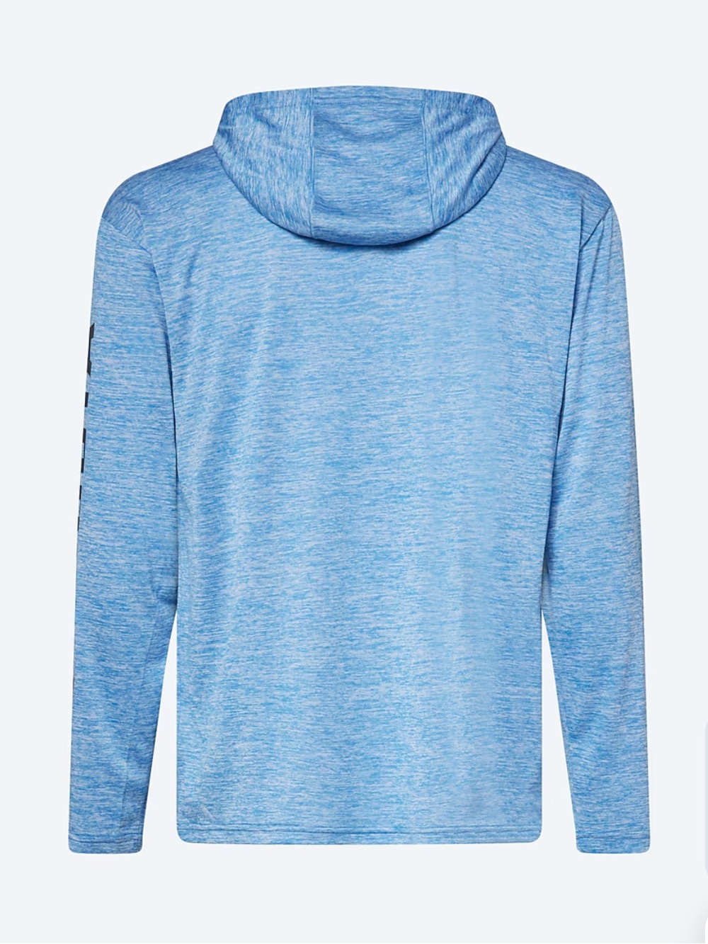 Costa Heathered Blue Hooded Performance Shirt with Logo Sleeve size M - Picture 8 of 10